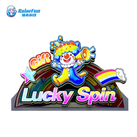 Machine d'arcade de distribution de prix rotative RaiseFun – Jeu de la chance avec distribution de boîtes mystères, collations et cadeaux – Accepte les pièces de monnaie, l'argent liquide et les cartes de crédit