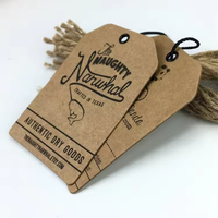 Nouvelle étiquette volante en papier avec étiquette personnalisée, étiquette en papier épais de haute qualité avec logo en relief de marque propre et joint de montre avec anneau à œillet