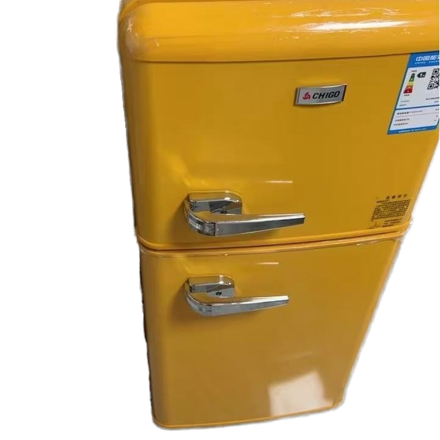 Hot Selling 82L Retro Style Small Refrigerator High Quality Top Freezing and Bottom Refrigeration for Household Use