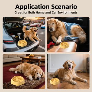 Yetenekli üretim yuvarlak PP dört renk lüks yavaş besleyici Cuenco Para Mascotas hayvan mama kasesi köpek için - Product Image 4