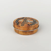 Pot en aluminium métallique rond personnalisé pour shampoing solide, impression couleur intégrale, petit format