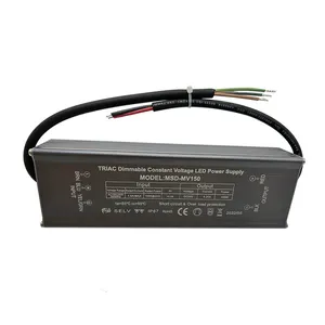 200W Triac ELV Dimmable Driver IP67 Waterproof 12V 24V Constant Voltage Power Supply Forward Phase Reverse Phase Dimmable Driver