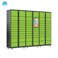 Système de casier intelligent pour colis avec serrure électronique, pour l'extérieur, en acier, moderne, pour écoles, gymnases et appartements