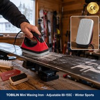 TOBILIN WI-015C Nouveau fer à cire pour ski et snowboard professionnel portable breveté 800W