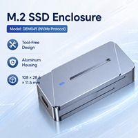 Mini Carcasa para SSD NVMe M.2 2230, Sin Herramientas, 10Gbps, Tipo-C, Chip JMS583, Caja Externa de Aluminio para Disco Duro, Portátil, 2TB
