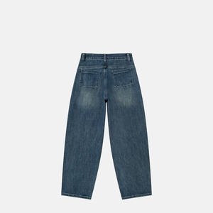 Jeans de Mezclilla de Corte Bootcut de Cintura Alta para Mujer, Talla Grande, Estilo Vintage, Plisados, Ajuste Regular, Secado Rápido, Marca DF - Product Image 3