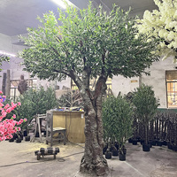 Grand Faux Figuier de 3 Mètres pour Décoration de Mariage, Plante Verte Artificielle en Plastique, Banyan Géant pour Intérieur et Extérieur