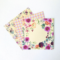 GF 6 "X6" kertas Scrapbook buatan tangan Motif bunga kustom buku tempel kertas kerajinan kertas alas latar belakang kertas Scrapbook