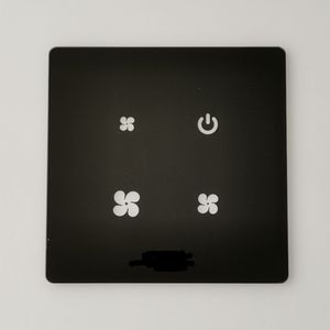 Panneau en verre trempé d'impression d'écran en soie panneau en verre de commutateur tactile de meubles intelligents - Product Image 3