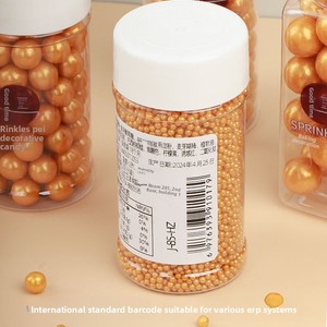 Décorations de pâtisserie, perles en sucre dorées, assortiment de perles (cœur/étoile/formes), décoration de cupcakes, vente en gros de pâtisserie - Product Image 4