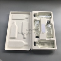 Bouteille en verre bouteille en papier bagasse emballage en pâte moulée boîte d'emballage en pâte écologique insert