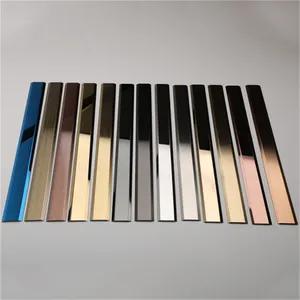 High Quantity Decorative Metal Stainless Steel Flat Strip Profiles For Wall Or Door
