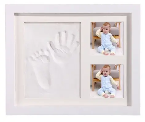 baby prints photo frame handprinter 12 month baby photo frame baby hand and footprint kit