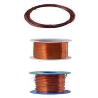 Fil de cuivre rouge pur 99,9 %, doux, recuit, solide, conducteur électrique T2/C11000, pour bobinage de moteur, soudage, bricolage, découpe sur mesure