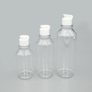 Transparent Plastic Squeeze <b>Bottles</b> 150ml <b>200ml</b> 300ml Screw Cap Cosmetic Packaging Cylinder Shape Customizable - Product Image 4