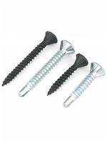 Blue White Zinc Coated Anti-slip CSK Head Self Drilling Screws