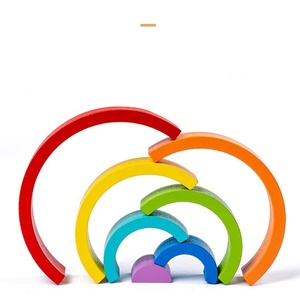 Jouets <span class=keywords><strong>en</strong></span> <span class=keywords><strong>Bois</strong></span> <span class=keywords><strong>Arc</strong></span>-<span class=keywords><strong>en</strong></span>-<span class=keywords><strong>Ciel</strong></span> à Empiler Blocs <span class=keywords><strong>Montessori</strong></span> pour Bébés et Enfants Jouets Éducatifs d'Éveil pour la Maternelle et les Tout-petits - Product Image 5