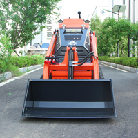 Mini-chargeuse sur pneus diesel 2026 pour machines de construction, moteur Kubota, 100 CV et plus, avec accessoires