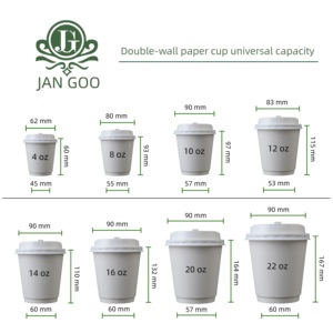 Vaso de Papel para Café Desechable, Biodegradable, de Pared Simple, Resistente al Agua, de Grado Alimenticio, con Logotipo Personalizado, Venta al Por Mayor de Fábrica China, para Bebidas Calientes/Frías <span class=keywords><strong>JAN</strong></span> - Product Image 4