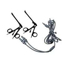 Pinces d'aspiration bipolaires Stammberger, instruments chirurgicaux, lot de 2 pièces, angle de la pointe 15° 45°, manuelles, réutilisables, stérilisées à haute température