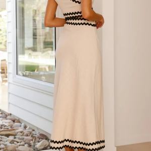 Vestidos Casuales de Verano para Mujer, Nuevos, de Moda, Bordados, de Lino y Algodón, Holgados, con Cintura Ajustada, Midi, con Patrón Sólido, Tejido de Encaje - Product Image 5