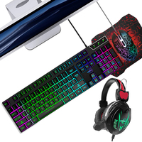 Souris et clavier de jeu RGB 2021, souris gamer filaire, clavier PC