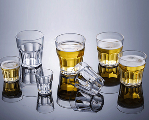 Vasos de Cerveza de Plástico Acrílico PC al por Mayor, Jarras de Cerveza para Bar, Vaso Octagonal Acrílico Transparente, Vaso para Agua, Jarras para Whisky - Product Image 6