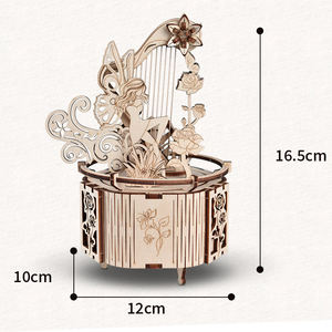 Boîte à musique en bois TONGMUQU Muqu, kit de bricolage pour les 14 ans et plus, cadeau d'anniversaire unisexe avec fonctions musicales - Product Image 6