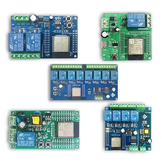 1/2/4/8 Channel ESP32 WIFI  BLE Relay Module AC90-250V/DC5-30V Power Supply ESP32-WROOM-32E Development Board