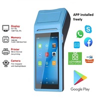 Terminal POS Móvil Android 14 4G NFC con Impresora Térmica Bluetooth y Escáner de Códigos QR para Venta, Caja Registradora