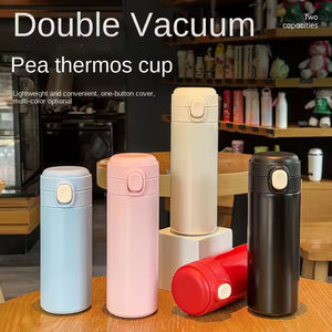 Bouteille isotherme en acier inoxydable 304 écologique avec paille, grande capacité, couvercle à ressort, pour enfants, design attrayant, pour eau froide, 6-12 ans - Product Image 4