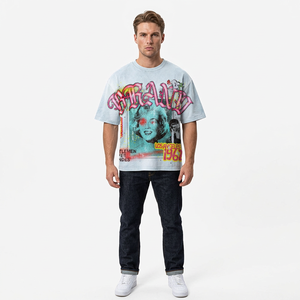 Vintage Formal Eco-Friendly Regular Fit Short Sleeve T-Shirt <b>Men</b> 100% Cotton Jersey for Los Angeles 1962 Photo Design Front - Product Image 6