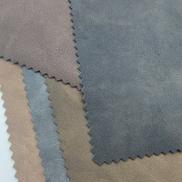 Tissu en cuir PU avec effet délavé, résistant à l'abrasion, pour vêtements et accessoires