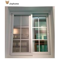 Fenêtre coulissante en verre profilé en PVC de conception de gril de haute qualité directement en usine Fenêtres coulissantes en plastique UPVC et PVC