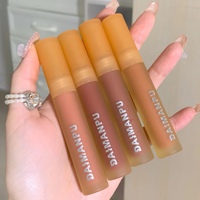 Daimanpu Gelée de thé rose longue durée Glaçure à lèvres liquide Finition miroir brillante Maquillage des lèvres à base de produits chimiques avec logo personnalisé