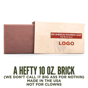 Savon artisanal pour homme, triple mouture, 10 oz, <span class=keywords><strong>grand</strong></span> format, parfum bois de santal, baril de chêne Busch Beer personnalisé - Product Image 3