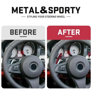 Estensione del cambio a paletta del cambio del volante del cambio in alluminio per 13-18 BMW 2 3 4 5 6 7 serie F22 F23 F30 F31 X1 X4 Z4 - Product Image 4