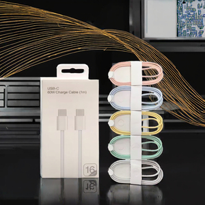 Pd 60W 1M Nhanh Chóng Sạc Cáp <span class=keywords><strong>USB</strong></span>-C Với Kim Nylon Áo Khoác Loại-C Để Loại-C Sạc Cho iPhone <span class=keywords><strong>15</strong></span> 16 Và Android - Product Image 3