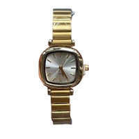 ODM kustom jam tangan wanita modis baja nirkarat gelang Oval wanita kuarsa jam tangan kecil Reloj Mujer