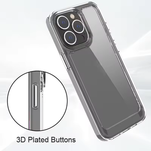 Custodia Rigida Trasparente in TPU PC da 1,5 mm per Cellulare, Impermeabile, Antiurto, Elegante, Accessorio di Protezione per <span class=keywords><strong>Apple</strong></span> <span class=keywords><strong>iPhone</strong></span> 16 15 14 <span class=keywords><strong>11</strong></span> Pro Max - Product Image 3