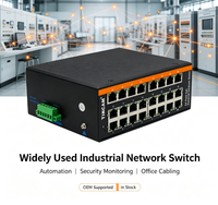 Switch Ethernet Industrial de 24 Puertos 10/100Mbps Fast Ethernet, Amplio Rango de Temperatura -40°C ℃ ~80 ℃   Conmutador de Red