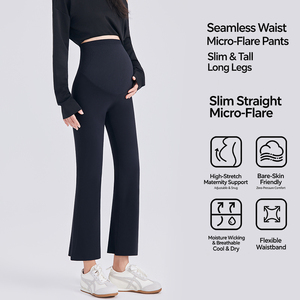 Leggings Premaman per Donne, Pantaloni Elasticizzati per <span class=keywords><strong>Gravidanza</strong></span>, per Uso Quotidiano Casual e Stratificazione Quotidiana - Product Image 1