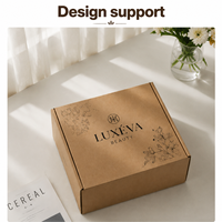 Boîte d'expédition en carton ondulé personnalisée, papier kraft de luxe pour l'expédition de vêtements, boîtes personnalisées avec logo pour l'emballage de cosmétiques, pour l'expédition