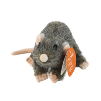 Souris réaliste en peluche super douce, jouet brodé, décoration de farce d'Halloween, cadeau pour enfants