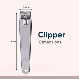Nouvelle Arrivée Coupe-Ongles Rapide Anti-éclaboussures pour Doigts et Ongles, Lame Courbée en Acier Carbone, Grande Ouverture, Argent - Product Image 2