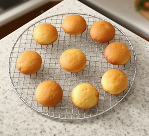 Round BBQ Grill Net Screen <b>Wire</b> <b>Mesh</b> for Steaming Cooling Baking - Product Image 1