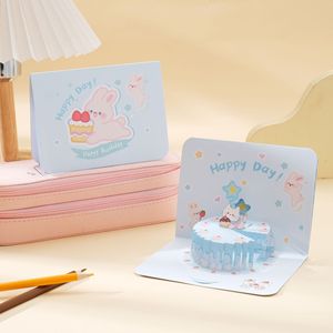 Tarjetas <span class=keywords><strong>de</strong></span> Felicitación <span class=keywords><strong>de</strong></span> <span class=keywords><strong>Cumpleaños</strong></span> Creativas Minimalistas al por Mayor, Tarjetas Pop-Up 3D con Forma <span class=keywords><strong>de</strong></span> Animal, Tarjetas <span class=keywords><strong>de</strong></span> Pastel 3D, Artículos para Fiestas y Días Festivos - Product Image 4