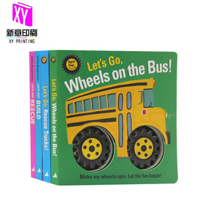 Stampa di <span class=keywords><strong>Libri</strong></span> Cartonati per Bambini su Richiesta, <span class=keywords><strong>Libri</strong></span> Interattivi con Ruote per Bambini dalla Fabbrica Cinese - Product Image 3