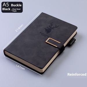 Cuaderno A5 con Logotipo Personalizable, Cubierta de Cuero Imprimible, Cuaderno de Reuniones de Negocios de Alta Calidad y Grosor, Venta al Por Mayor - Product Image 3