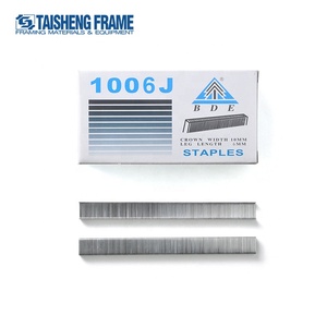 Agrafes en fil galvanisé 1006J, couronne 10 mm, longueur de la jambe 6 mm, agrafes de type U pour <span class=keywords><strong>pistolet</strong></span> agrafeur pneumatique, agrafes pour encadrement - Product Image 2